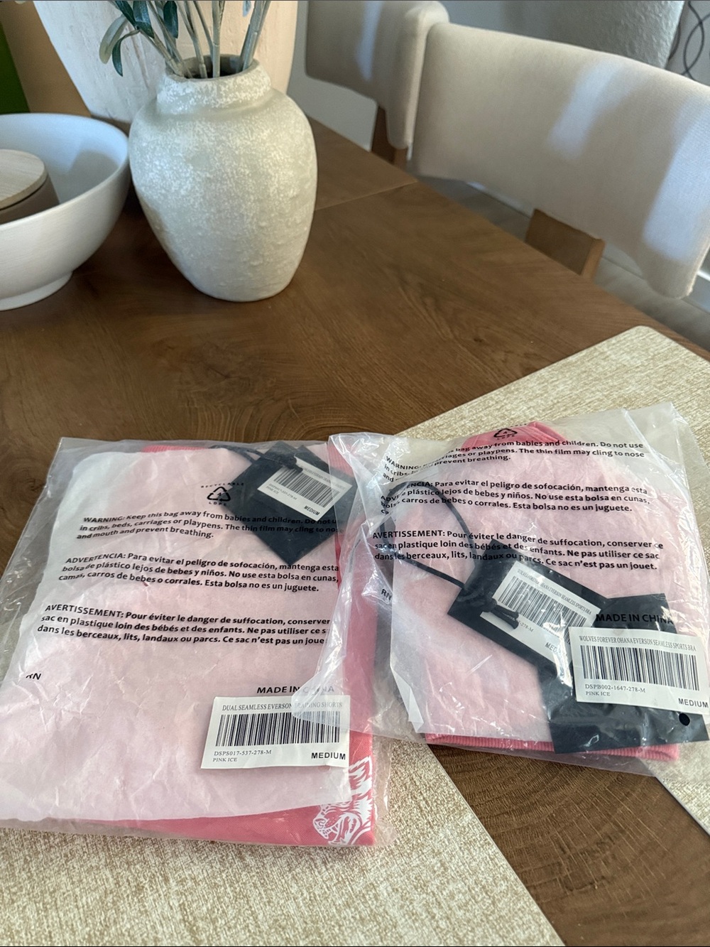 Darc Sport Everson Pink Women's sports bra and shorts